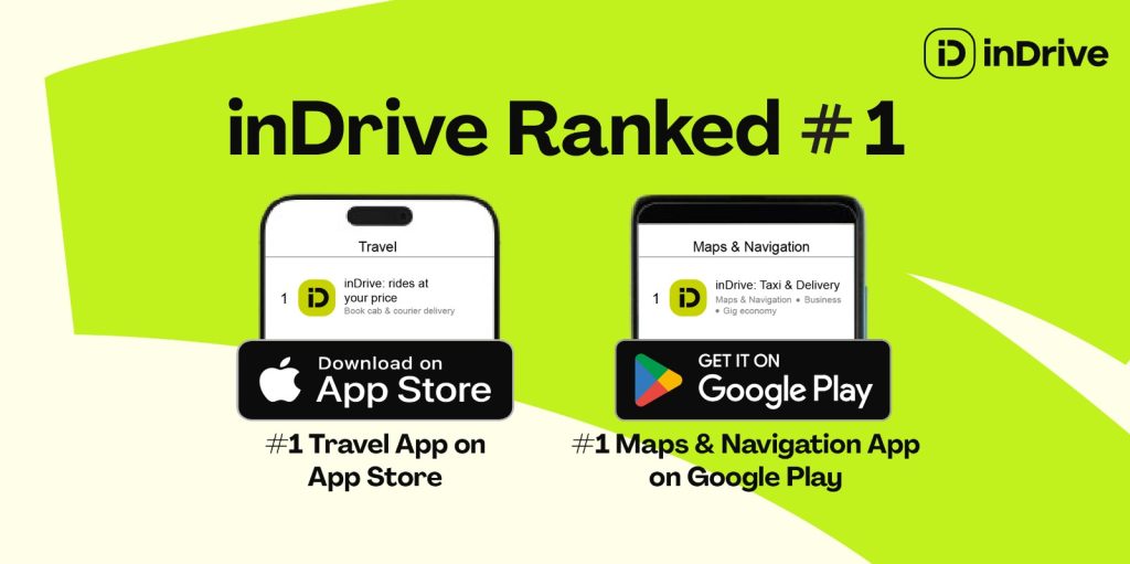 inDrive Retains #1 Spot as Pakistan’s Top Ride-Hailing app Across App Stores inDrive Pakistan ride-hailing app ranked number one on Google Play Store and Apple App Store in 2026