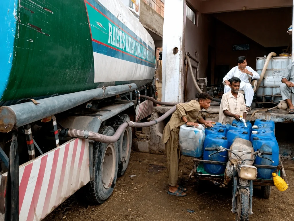 Water Corporation Police in Karachi Face Corruption Allegations Over Bribe Demands Karachi water corruption Water Corporation police SHO Mazhar Iqbal Awan extortion RO plant owner IG Sindh complaint