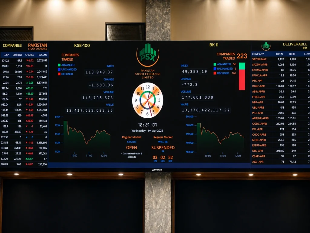 Bloodbath on PSX: KSE-100 Plunges 3,800 Points in Seven-Day Freefall PSX KSE-100 Drops 3,791 Points Monday — Seven Consecutive Sessions of Losses