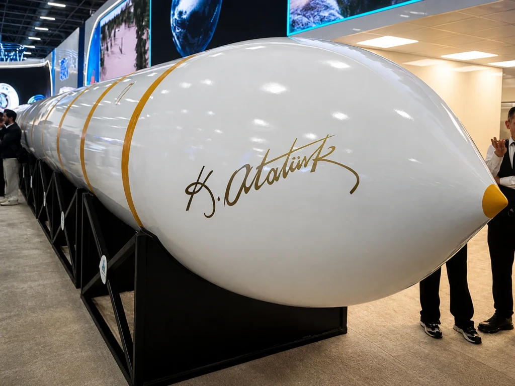Turkey unveils Yıldırım Khan Missile at SAHA 2026 Istanbul defence exhibition capable of Mach 25 speed and 6000 kilometre strike range