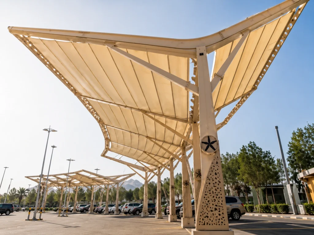 Saudi Arabia Mount Arafat shading and cooling project canopies and misting fans for Hajj 2026 pilgrims