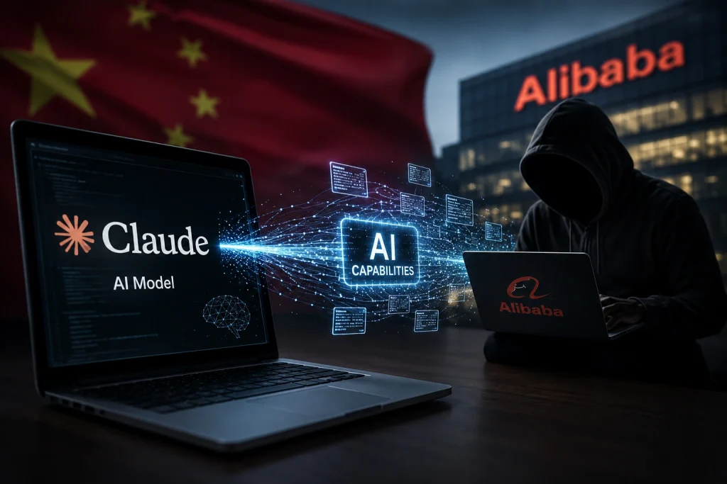Anthropic Accuses Alibaba of Running 29 Million-Interaction Campaign to Steal Claude AI Capabilities Anthropic Accuses Alibaba over an alleged campaign to extract Claude AI capabilities through AI distillation attacks.