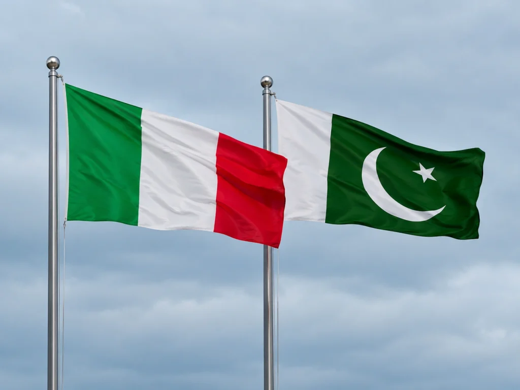 Pakistan and Italy Agree on Visa-Free Travel for Diplomatic Passport Holders Formal institutional setting representing official diplomatic agreements and Pakistan Italy relations.