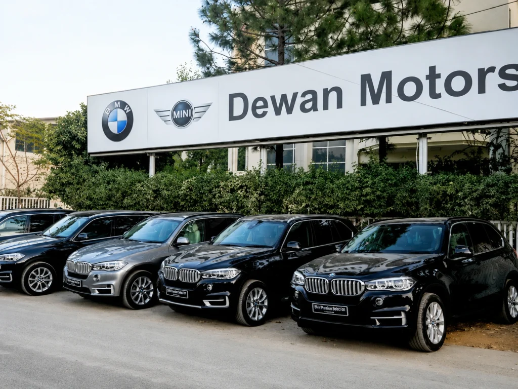 BMW EV Prices Crash in Pakistan as Discounts Cross Rs10 Million BMW EV price cut Pakistan 2026 — Dewan Motors Mid-Year Special pricing table showing up to Rs10.3 million reduction on i4 M60, i5 eDrive40, iX xDrive60 and iX1 models