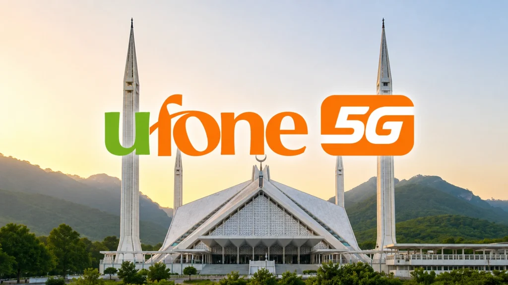 Ufone 5G Goes Live in Islamabad, Delivers Over 300Mbps in Early Speed Tests Ufone 5G in Islamabad showing live sites near Jinnah Avenue, Margalla Road and Islamabad Expressway