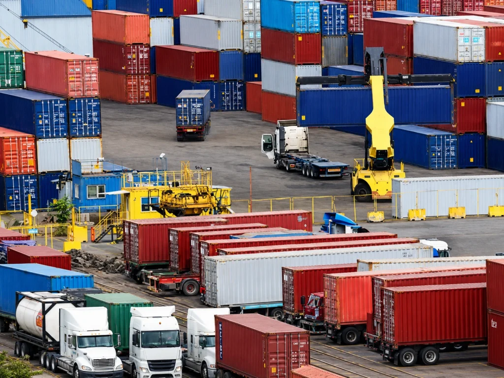 IMF Projects Pakistan Exports to Hit All-Time High of $35.63bn in FY278 Pakistan exports record 2026-27 — shipping containers at Karachi port with IMF forecast overlay showing $35.63 billion projection