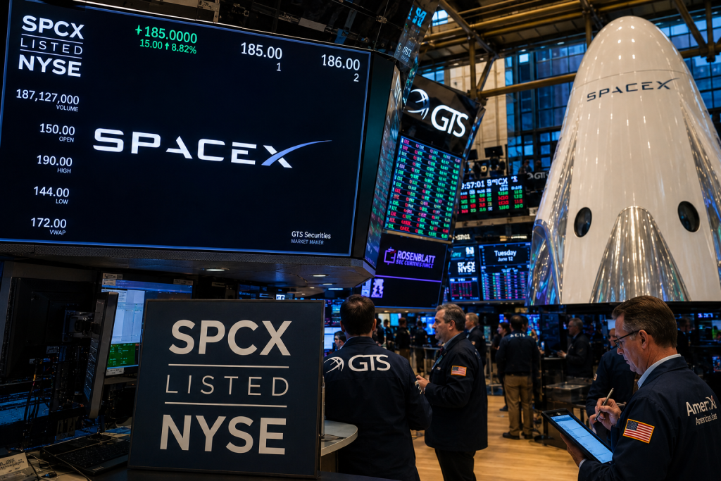 SpaceX Stock Turns $1,000 Into $1,370 in Just Five Days SpaceX stock surges 37 percent after IPO as shares close at $185 in debut week