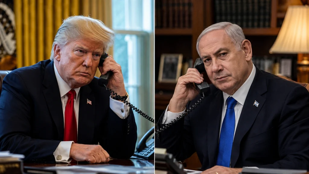 You’d Be in Prison Without Me”: Trump Erupts at Netanyahu Over Lebanon Escalation Trump Netanyahu phone call over Lebanon strikes and regional tensions