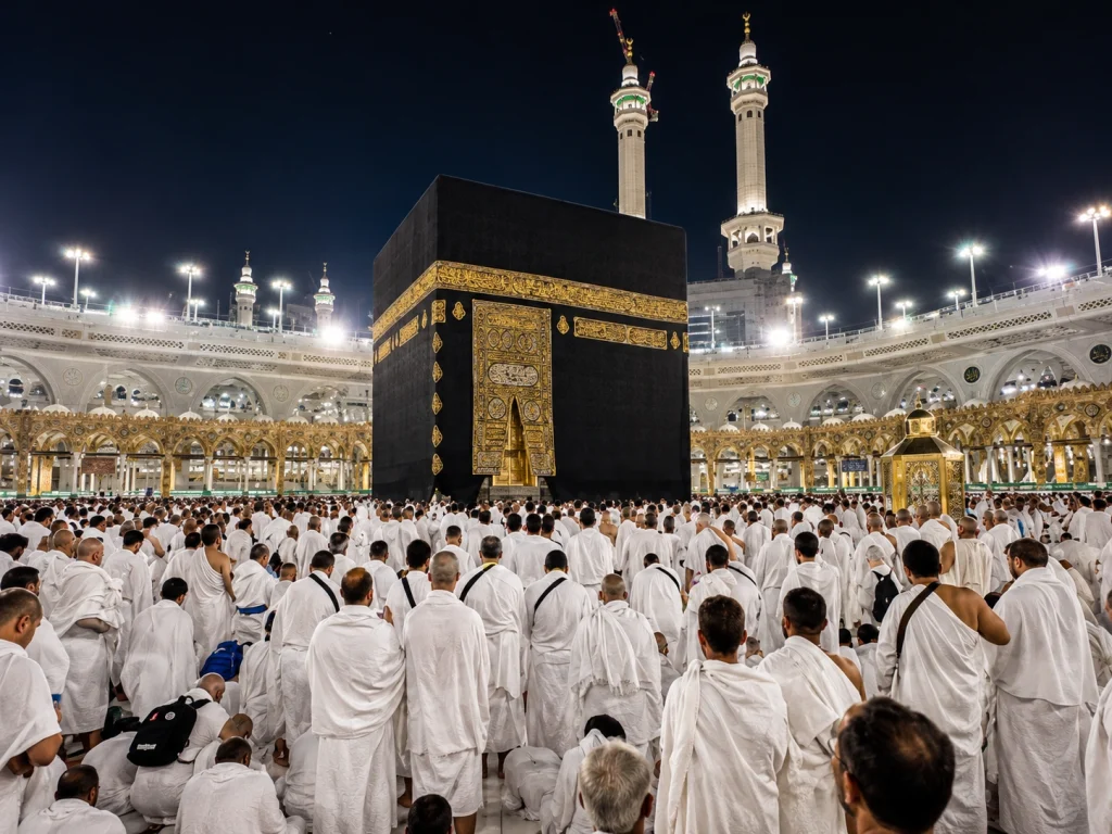 Pakistani Umrah pilgrims performing worship at Masjid al-Haram Makkah as Pakistan leads global Umrah season 2026 with 200000 pilgrims highest number worldwide amid 22.5 percent overall increase